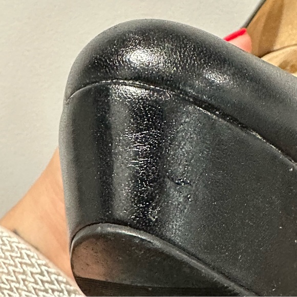 Report Signature Targee Black Fringe Platform Leather Pumps Size 8 - Picture 10 of 16